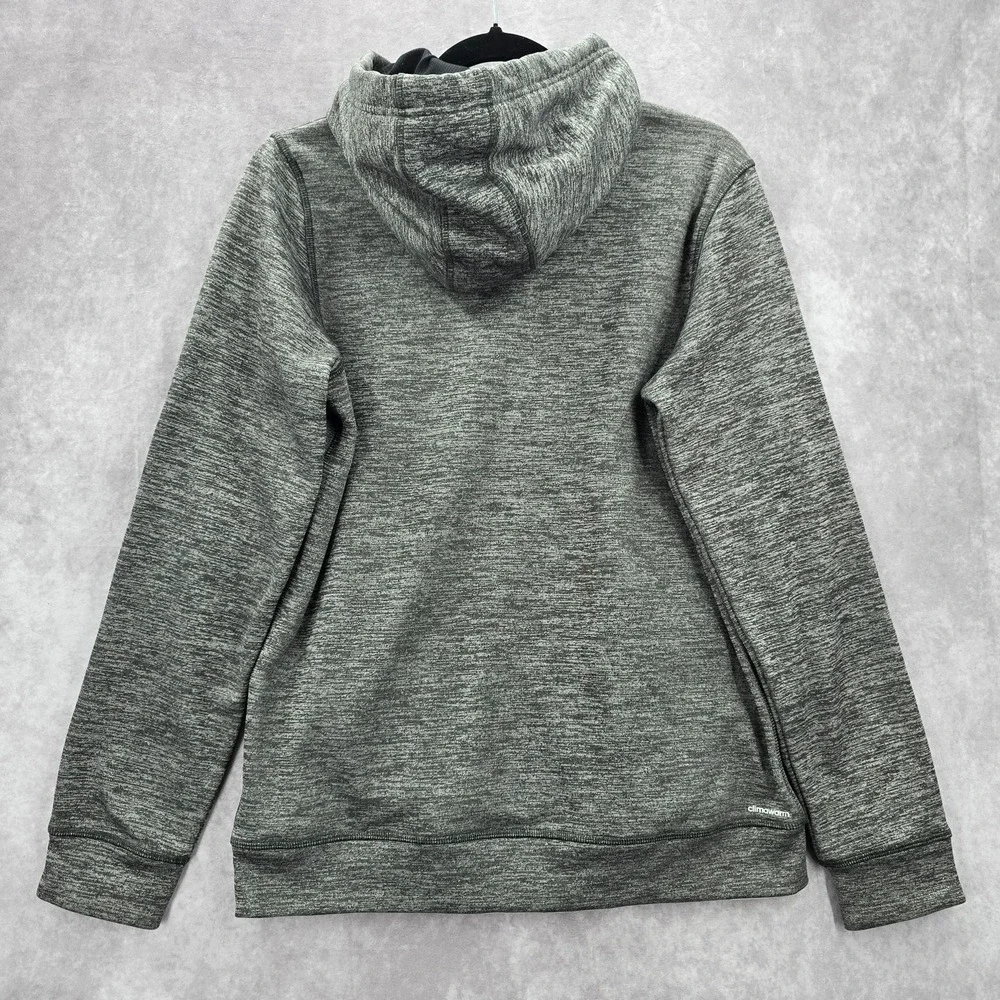Adidas Gray‎ Active Sport Pullover Long Sleeve Performance Hoodie Mens Medium
